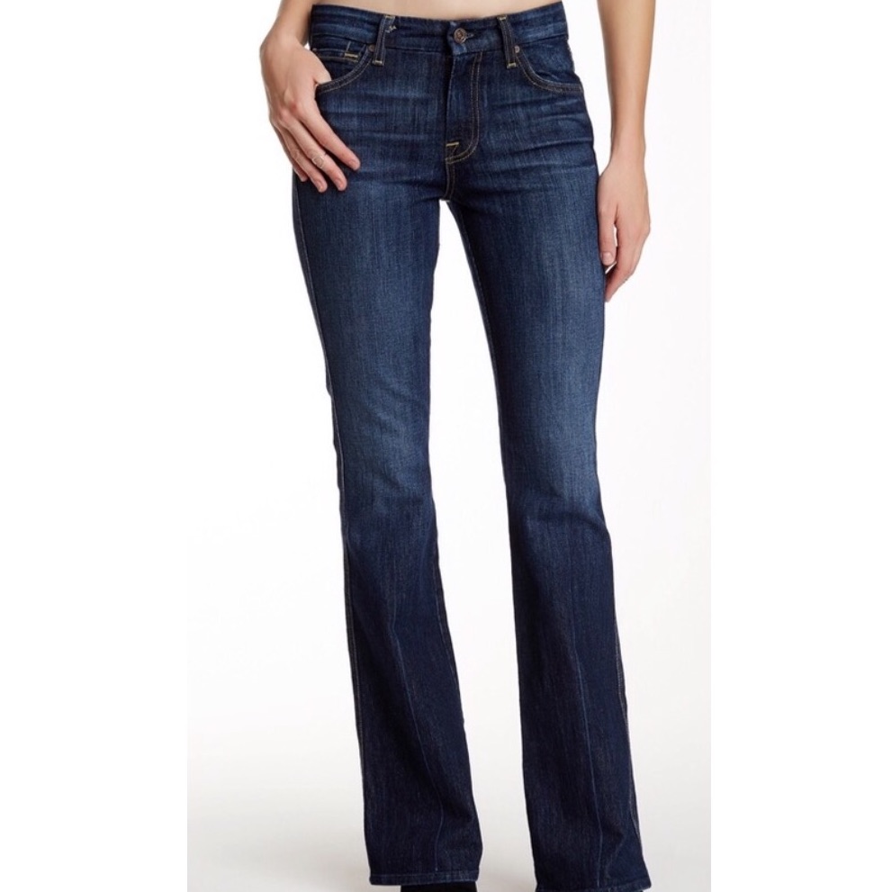 7 For All Mankind Y2k Vintage Flare Wide Leg Jeans